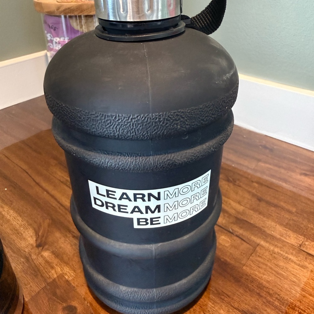 Alphalete Black Inspirational Water Jug